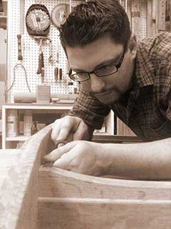 Matthew in the shop